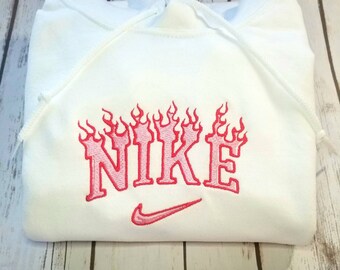 embroidered nike sweater