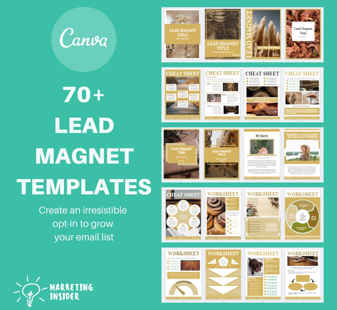 Lead Magnet Canva Template Bundle for Coach & Mindset Coaches - Email ...
