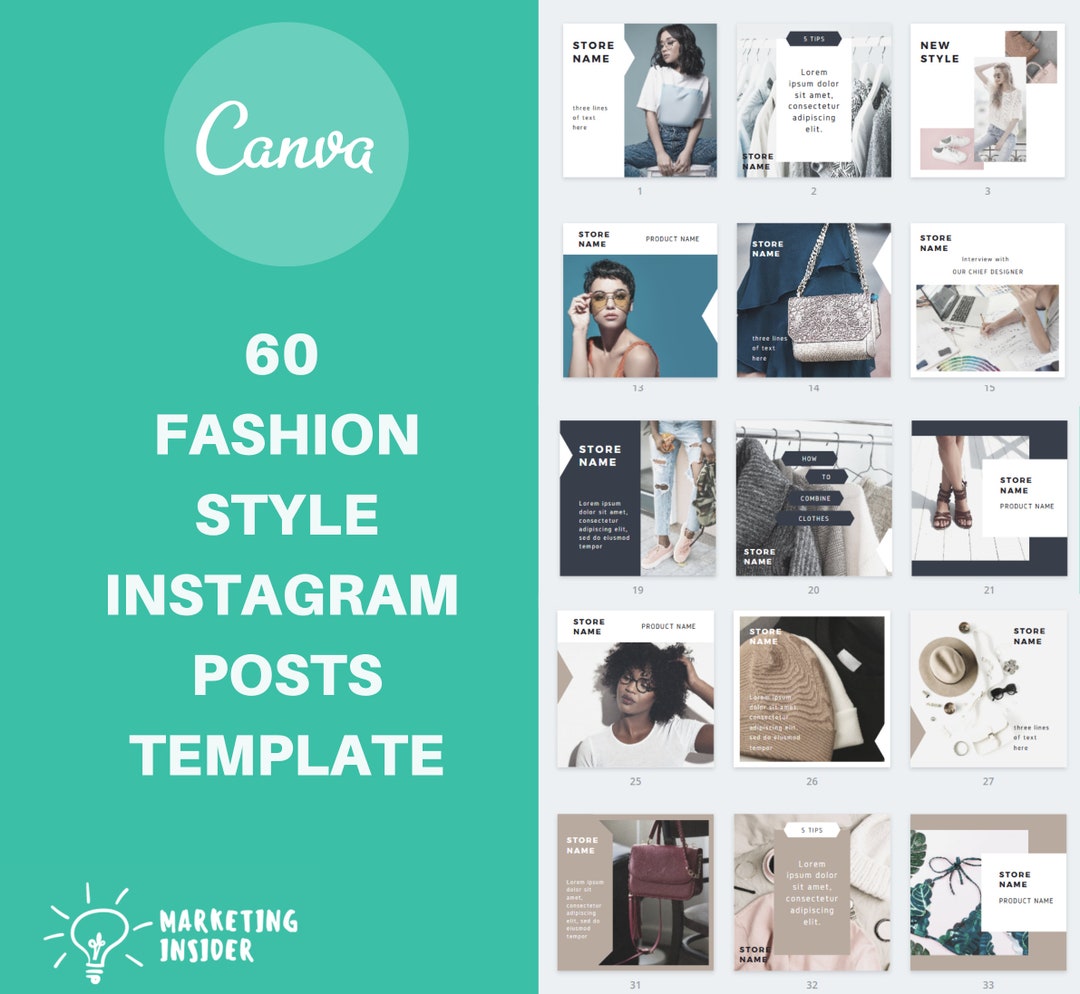 Canva Instagram Template Fashion Style to Tell Your Story and Quote ...