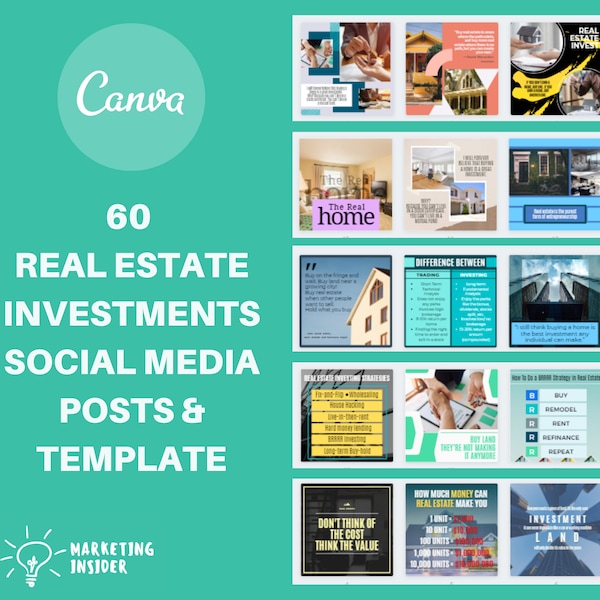 Canva Social Media Templates For Real Estate Investments, and Property Management - To Tell Your Story And Quote - Social Media Blog