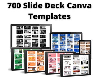 Webinar Slide Deck Templates - 700 Pages Webinar Slides & Webinar Canva Template - Presentation Template - Powerpoint Presentation Template