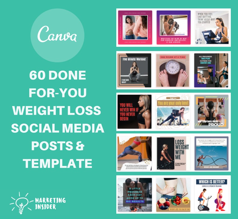 Canva Social Media Templates For Weight Loss Fitness To Tell Etsy Canva Social Media Templates For Weight Loss Fitness To Tell Etsy
