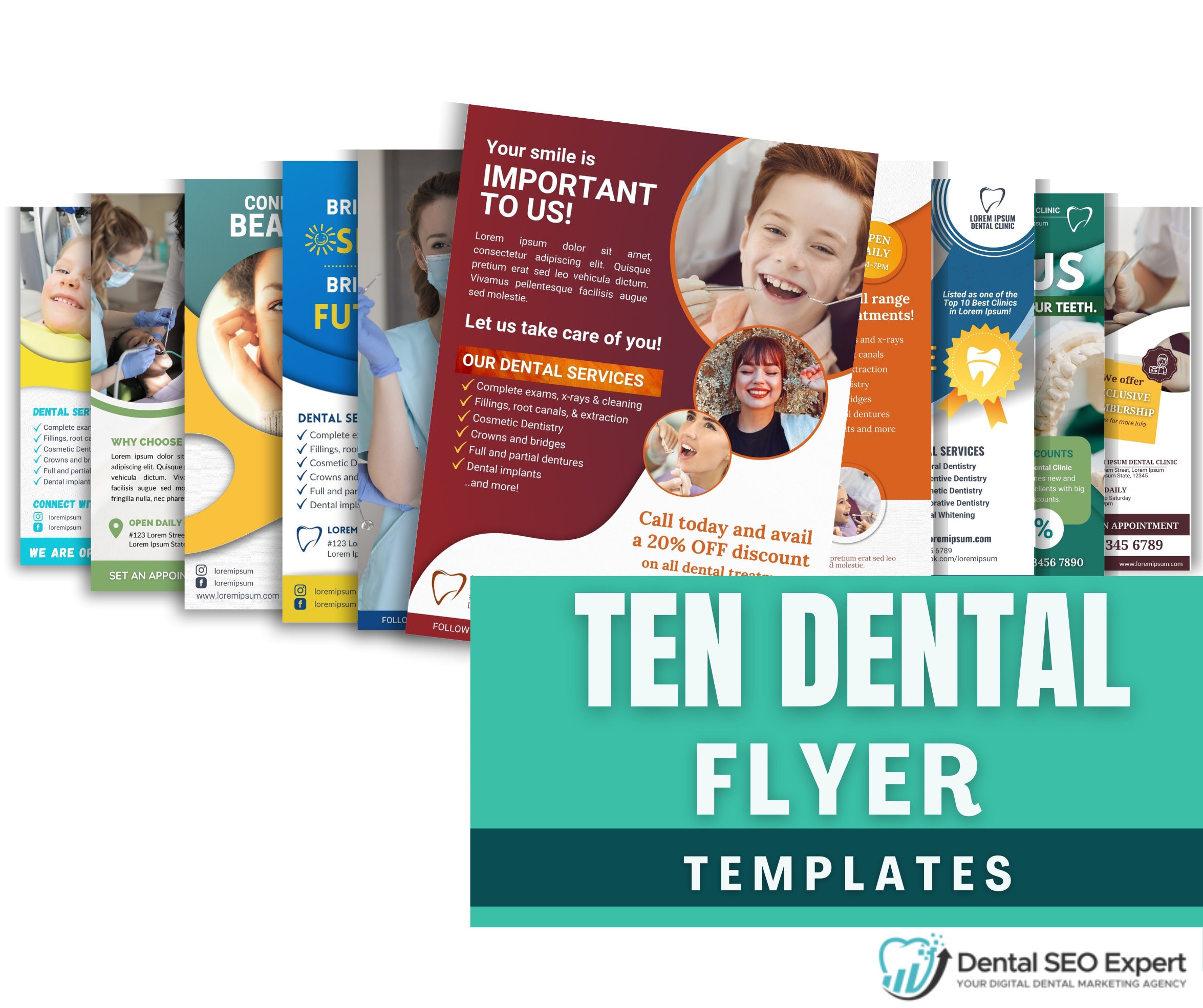 dental flyer layouts