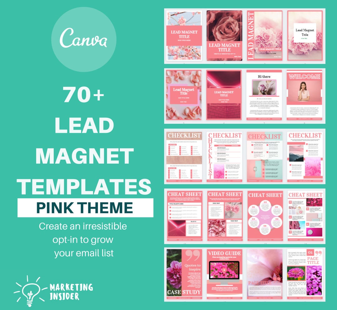 Lead Magnet Canva Template Bundle for Coach & Mindset Coaches Email ...