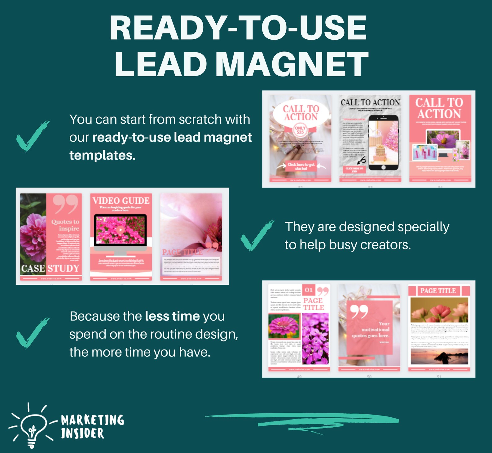 Lead Magnet Canva Template Bundle for Coach & Mindset Coaches Email ...
