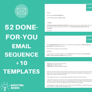 Email Marketing Template - 10 + Fill In The Blank Email Template And 52+ Done-For You Relationship Building Emails