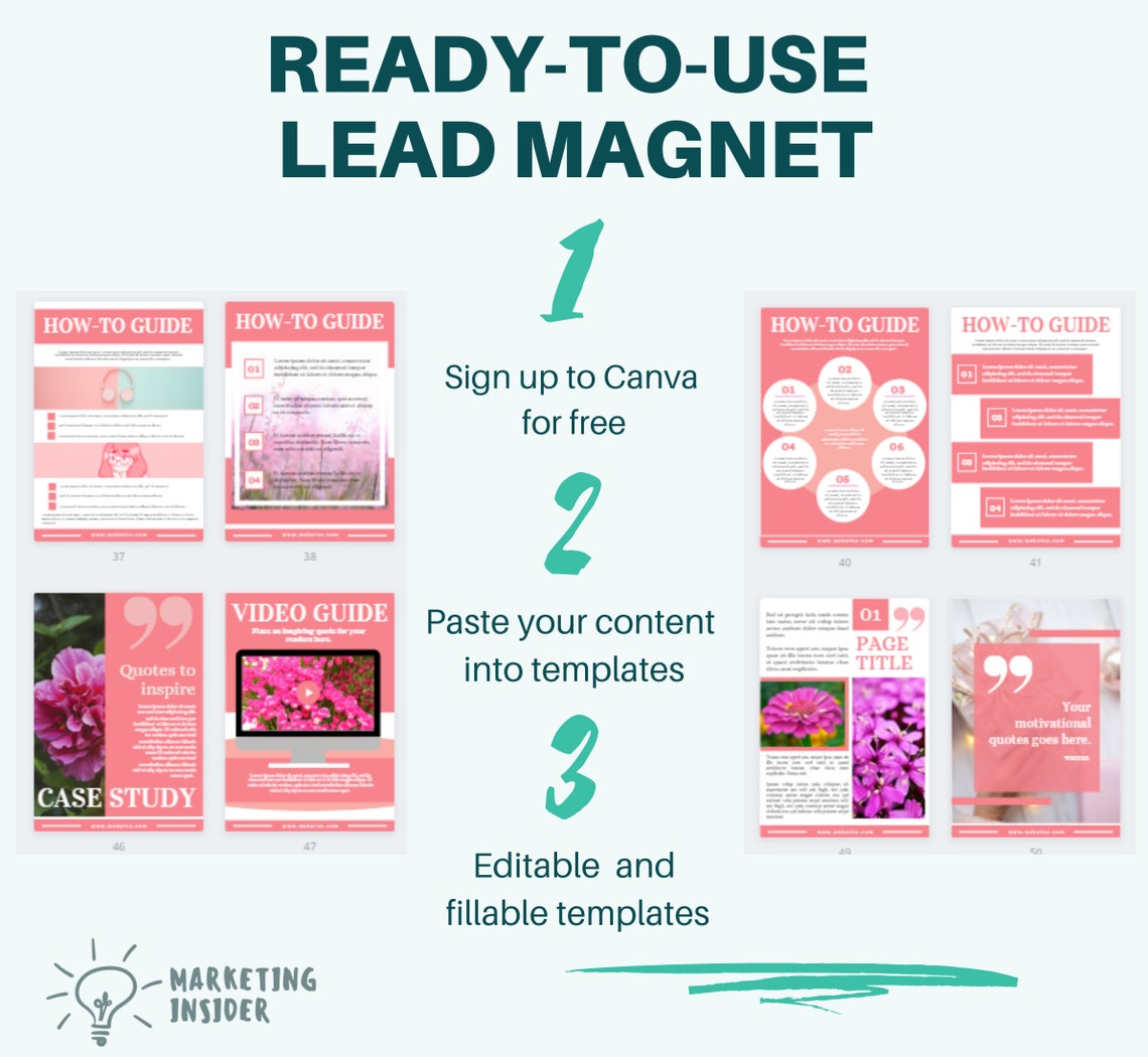 Lead Magnet Canva Template Bundle for Coach & Mindset Coaches Email ...