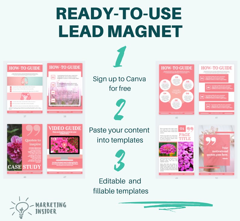 Lead Magnet Canva Template Bundle for Coach & Mindset Coaches Email ...