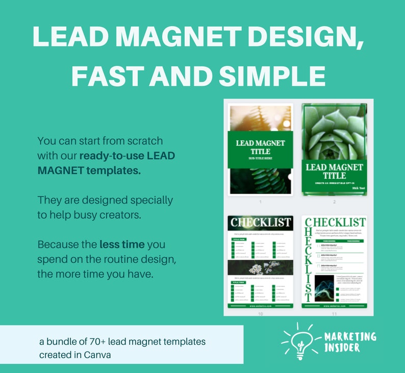 Lead Magnet Canva Template Bundle for Coach & Mindset Coaches - Email ...