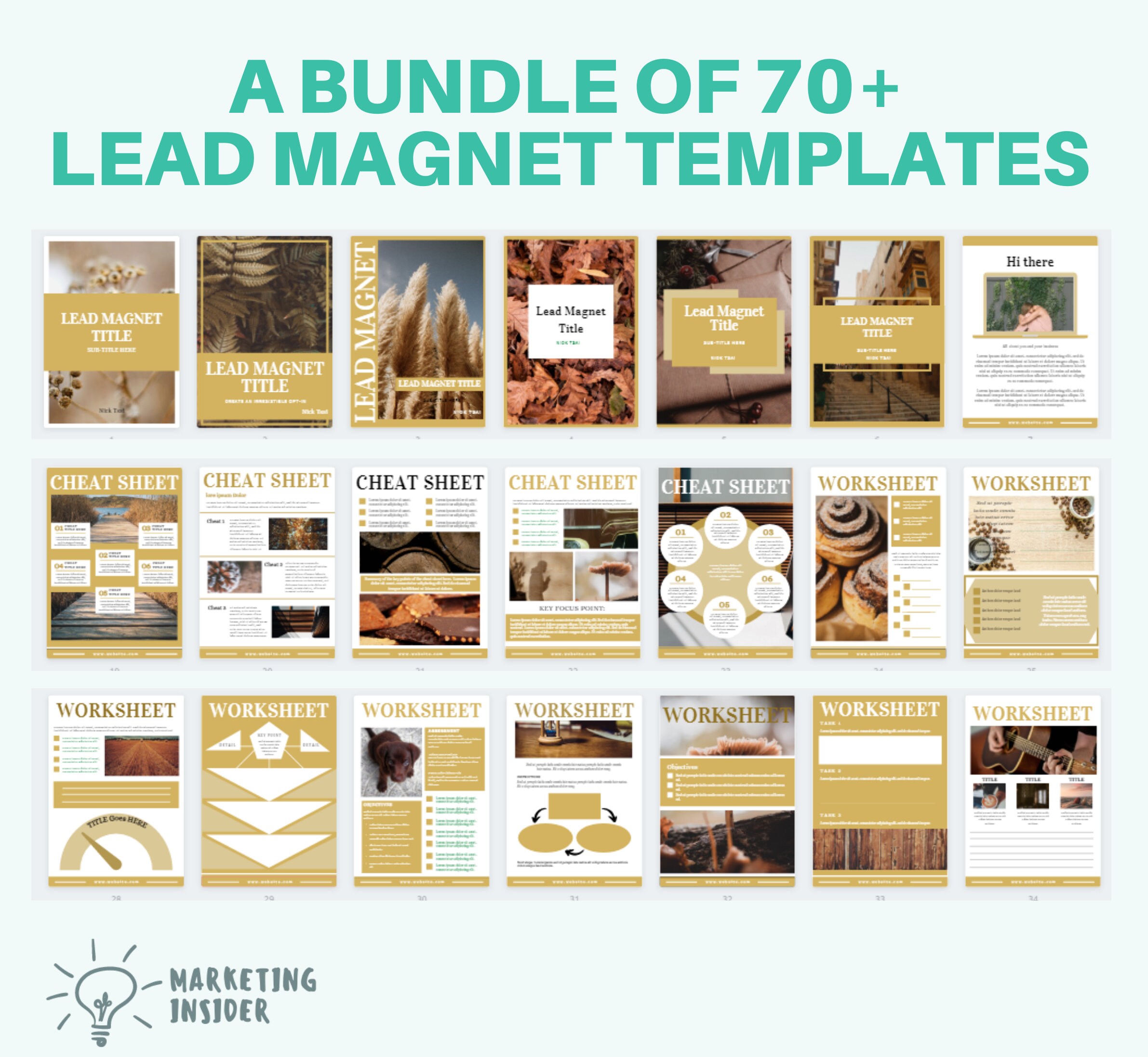 Lead Magnet Canva Template Bundle for Coach & Mindset Coaches - Email ...