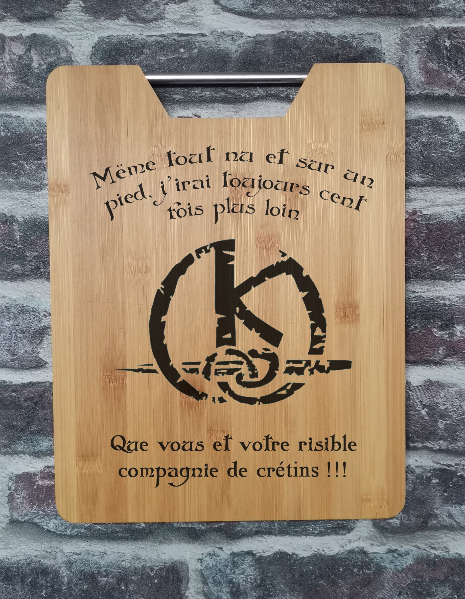 Planche de Présentation Service et à Découper en Bambou Hêtre Rond Liège Assiette Manguier Personnal