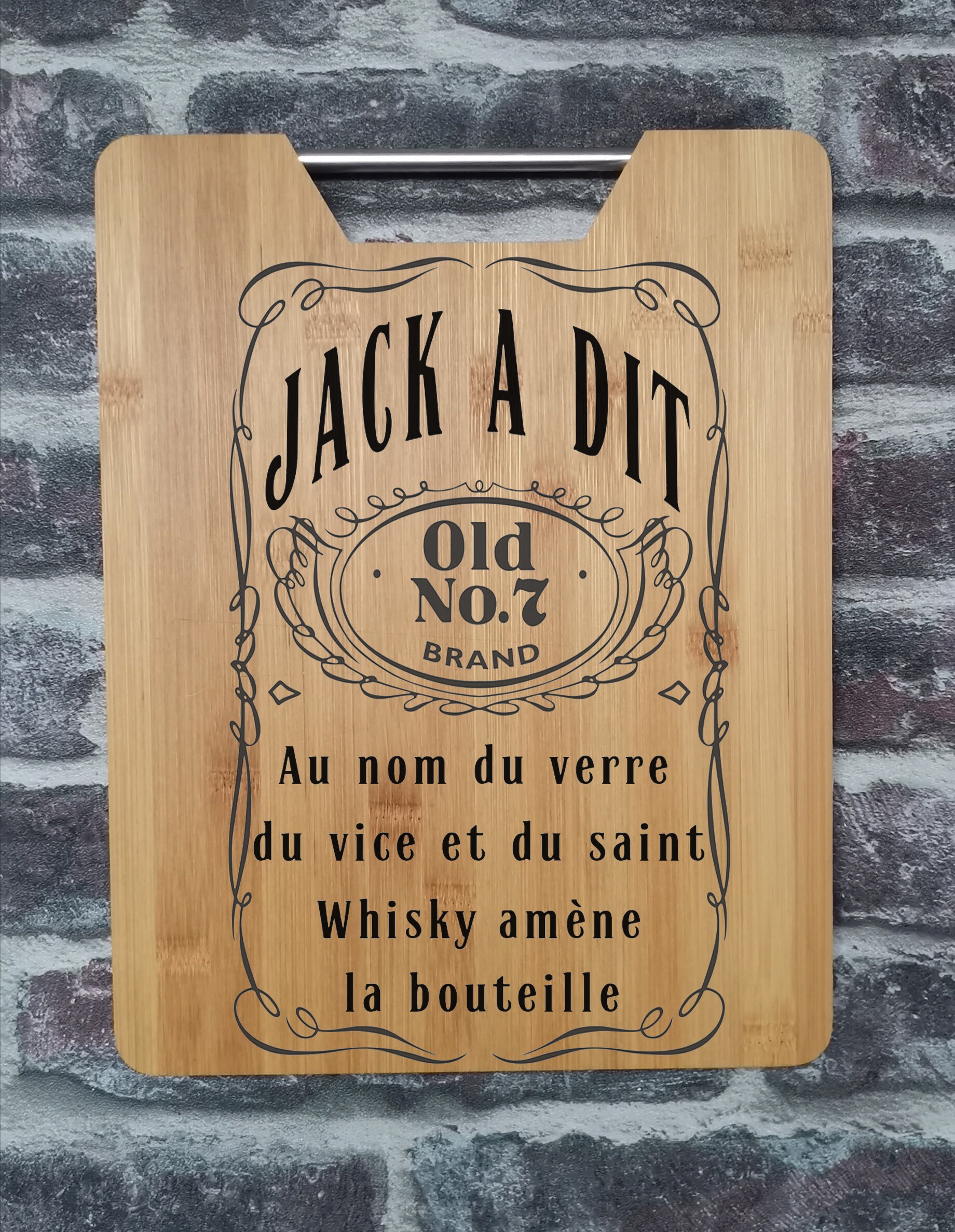 Planche de Présentation Service et à Découper en Bambou Hêtre Jack A Dit