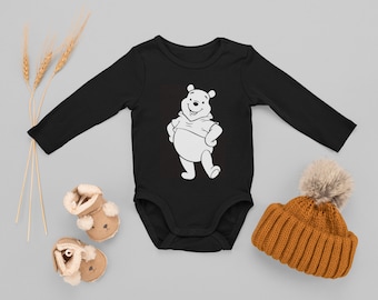 Winnie the pooh onesie, babysuit recién nacido, regalo baby shower, regalo de mamá nueva unisex