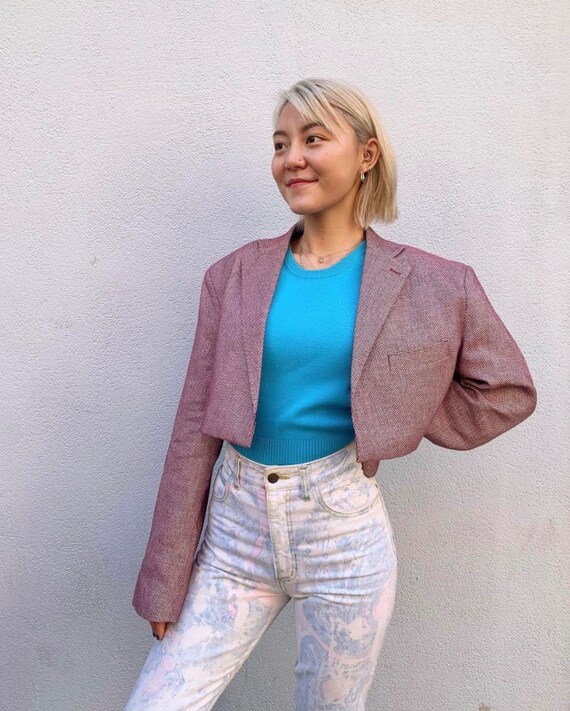 Vintage Cropped Blazer