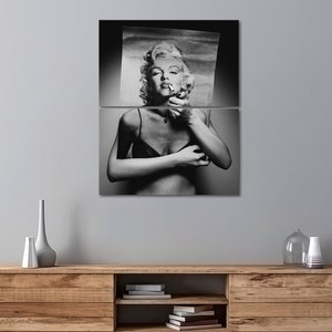 Porody Marilyn Monroe smokes Style Art Multi Panel Canvas