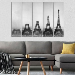 Eiffel Tower Construction Stages