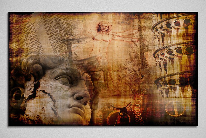 Golden Ratio Tower of Pisa Michelangelo David Etsy