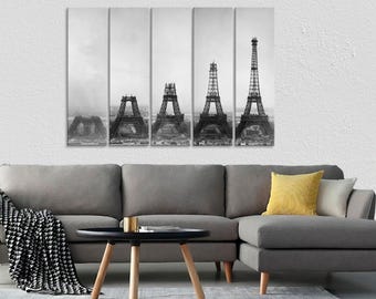Eiffel Tower Construction Stages