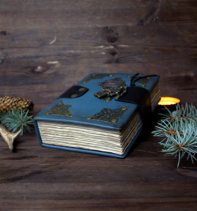 Diary With Lock and Key Grimoire Journal With Lock and Key Etsy