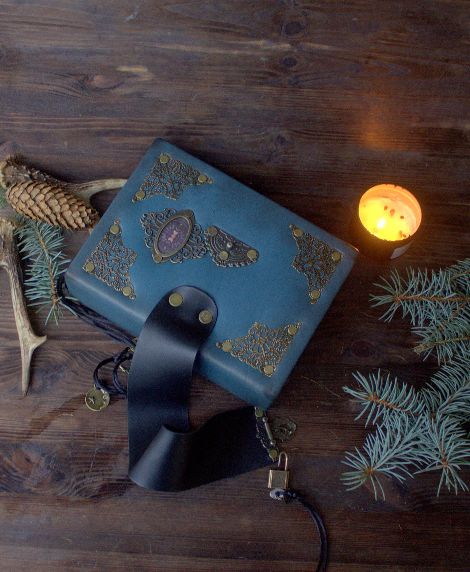 Diary With Lock and Key Grimoire Journal With Lock and Key Etsy