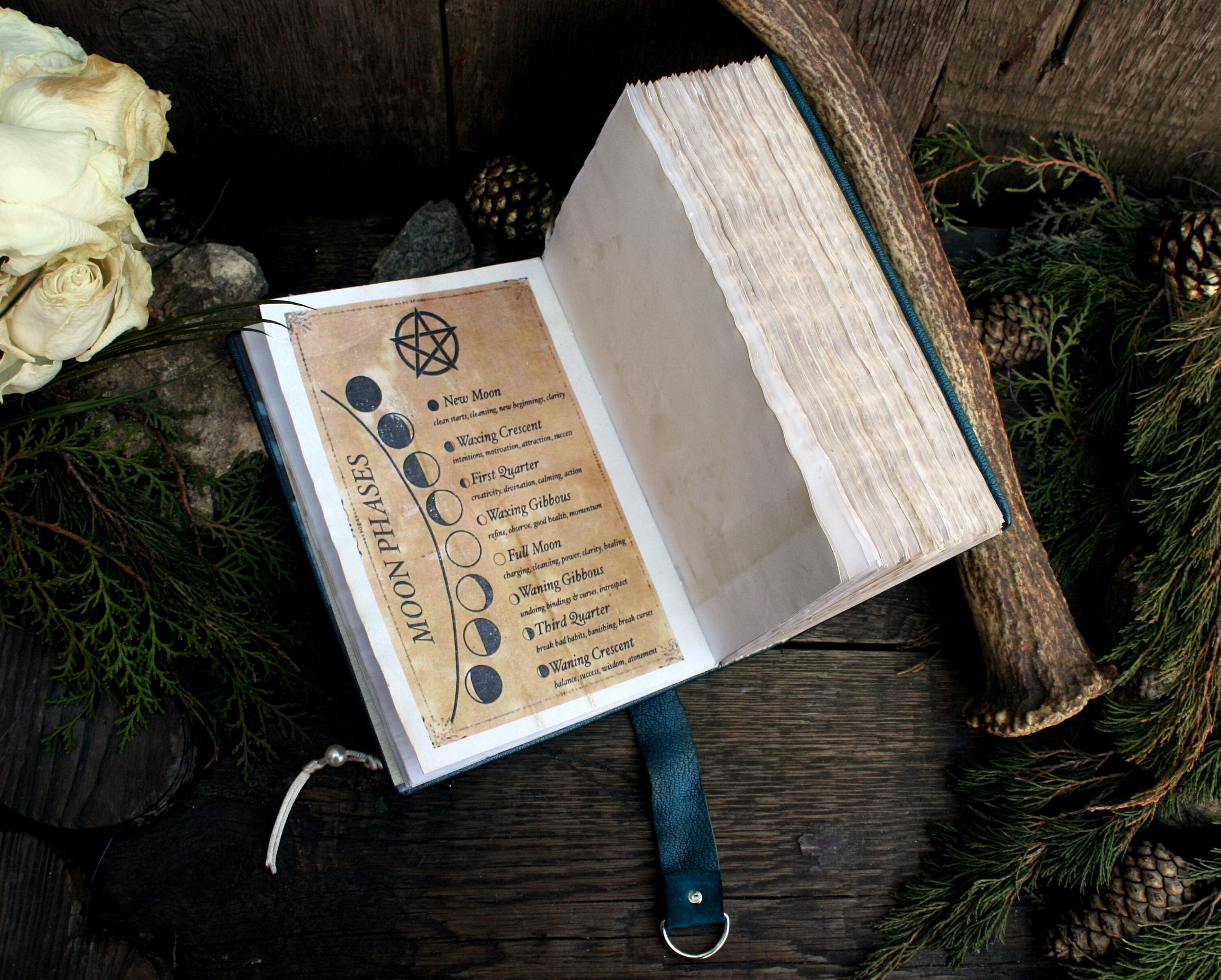 Witch journal with lockLeather Locking Diary large Etsy