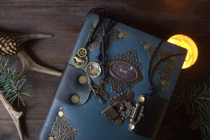 Diary With Lock and Key Grimoire Journal With Lock and Key Etsy
