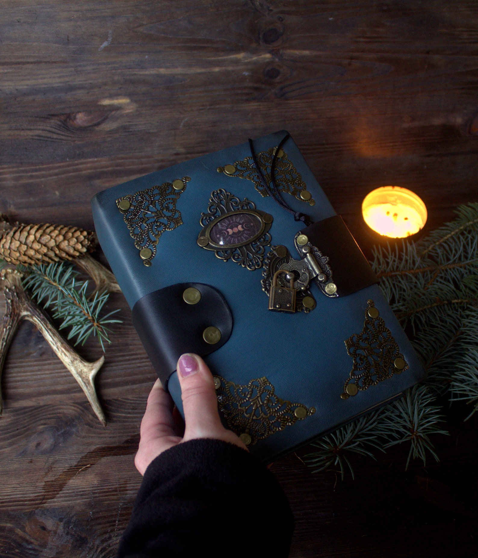 Diary With Lock and Key Grimoire Journal With Lock and Key Etsy