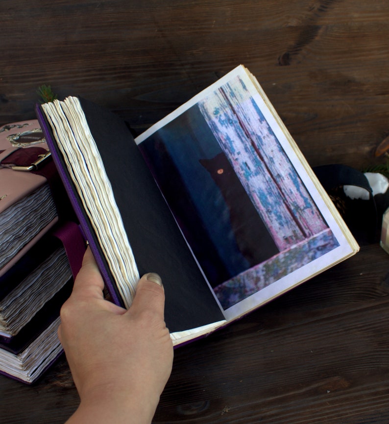 Practical Magic Book of Shadows Blank Page Leather Journal - Etsy
