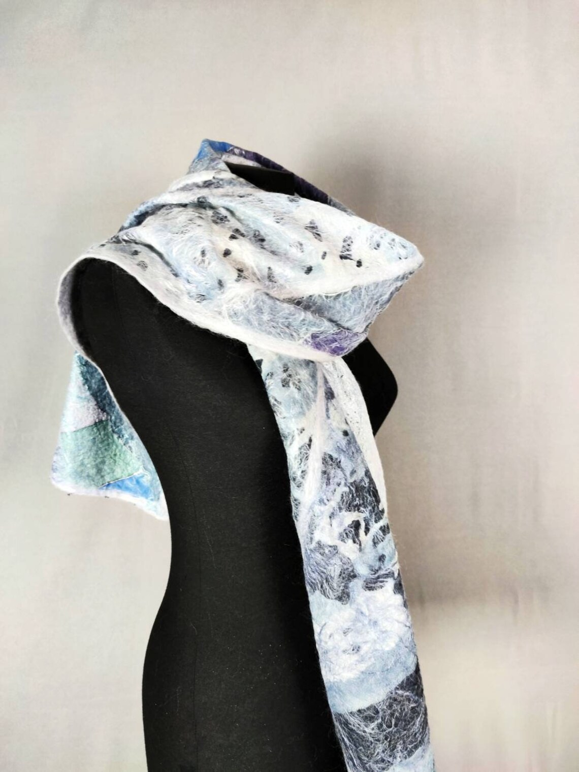 Unique scarf Merino women scarf spring scarve handmade felted Etsy