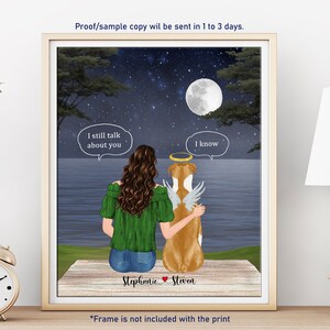 PERSONALISED PET PRINT-Pet Memorial Print-Dog Mom Print-Dog Memorial-Sympathy Gift-Dog Memorial Print-Custom Dog Print-Pet Loss Gift-Dog Mom