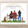 PERSONAIZED FAMILY Print-custom Family Illustration-housewarming Gift ...
