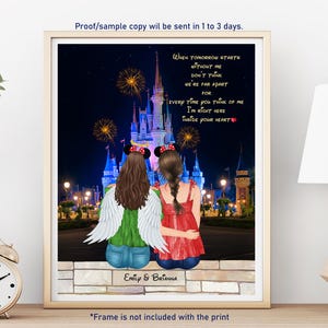PERSONALIZED FRIEND MEMORIAL Gift-Friend Memorial Disney Gift-Disney Lover Gift-Friend Remembrance Gift-Loss of Friend-Disney Best Friends