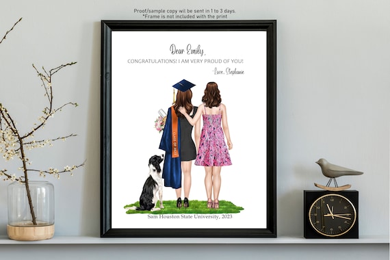 SISTER GRADUATION Print-graduate to My Sister Poster-congrats to Sister  Graduation Gift-custom Sister Graduation-college Graduation 2023 - Etsy  Canada