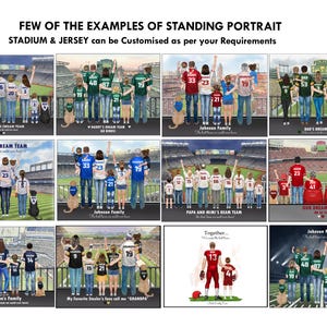 PERSONALISED HOCKEY PRINT-Hockey Shirt Print-Custom Hockey Family- Hockey Family or Couple, Hockey Fan Gifts-Custom Dad Gift-Hockey Player immagine 2