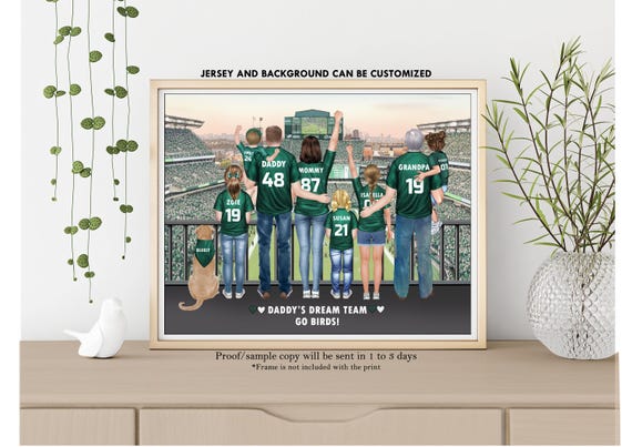 2025 Philadelphia Eagles Super Bowl LIX "BIG EASY"-Philadelphia Eagles Personalized Football Print-Custom Eagles Fan Gift-Fathers Day Gift
