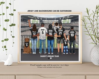 FAMILY FOOTBALL Team Personalized-American Football Jersey Family-Custom NFL team-Football Lover Family