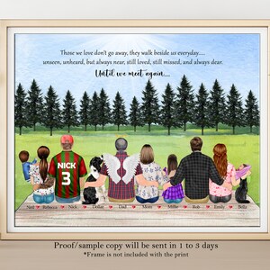 PERSONALIZED MEMORIAL PRINT-Family Memorial Print Gift-Sympathy Gift-Remembrance Gift-Family Bereavement Gift-Memorial Gift-In Loving Memory