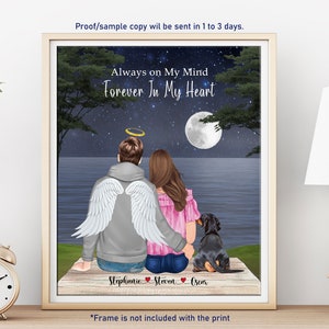 Personalised HUSBAND MEMORIAL GIFT-Bereavement Gift-Grieving Wife-Loss of Husband-Spouse Memorial Gift-Husband Remembrance-Mother&#39;s Day Gift