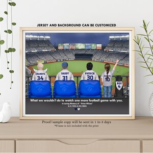 Eagle Theme Wall Art-Philadelphia Eagles Fan Gift-Eagles Stadium Print-Custom Eagles Family-Philadelphia Eagles Jersey-Eagle's Memorial Gift image 11