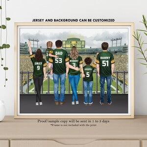 Eagle Theme Wall Art-Philadelphia Eagles Fan Gift-Eagles Stadium Print-Custom Eagles Family-Philadelphia Eagles Jersey-Eagle's Memorial Gift image 10