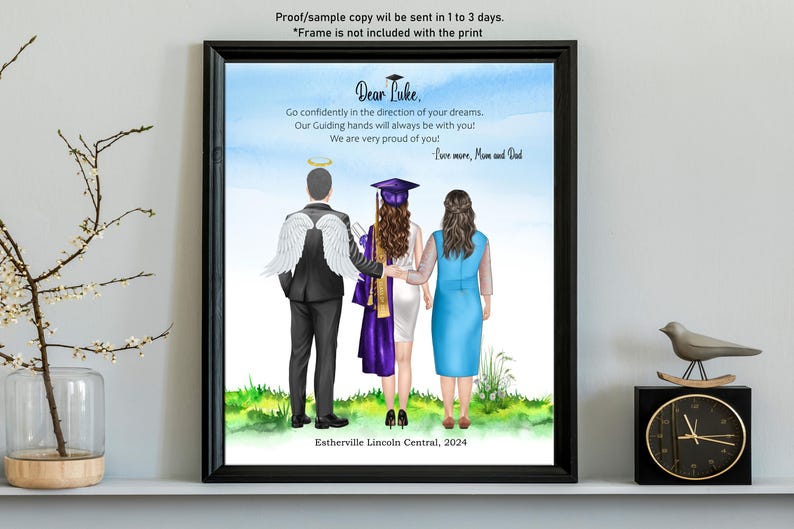 Missing Graduation Remembering Dad on Graduation Day, Graduation Father Memorial, Graduate ...