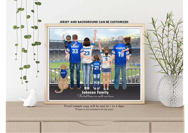 2025 Philadelphia Eagles Super Bowl LIX "BIG EASY"-Philadelphia Eagles Personalized Football Print-Custom Eagles Fan Gift-Fathers Day Gift image 13