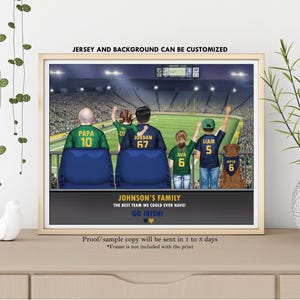 Eagle Theme Wall Art-Philadelphia Eagles Fan Gift-Eagles Stadium Print-Custom Eagles Family-Philadelphia Eagles Jersey-Eagle's Memorial Gift image 9