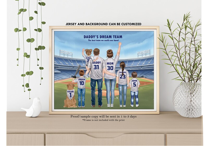 Eagle Theme Wall Art-Philadelphia Eagles Fan Gift-Eagles Stadium Print-Custom Eagles Family-Philadelphia Eagles Jersey-Eagle's Memorial Gift image 12
