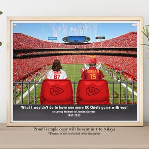 Gift for Kansas City CHIEFS Football Fans-GEHA Field-Arrowhead Stadium-Personalized NFL Football Jersey Family-Custom Chiefs Football Family