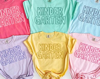 Kindergarten Teacher Shirt, Back to School Kindergarten Teacher Team Shirts, Kindergarten Shirt