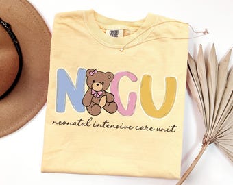 NICU Nurse Shirt, Neonatal ICU Nurse Tshirt, Teddy Bear Nicu Shirt, NICU Nurse Gift