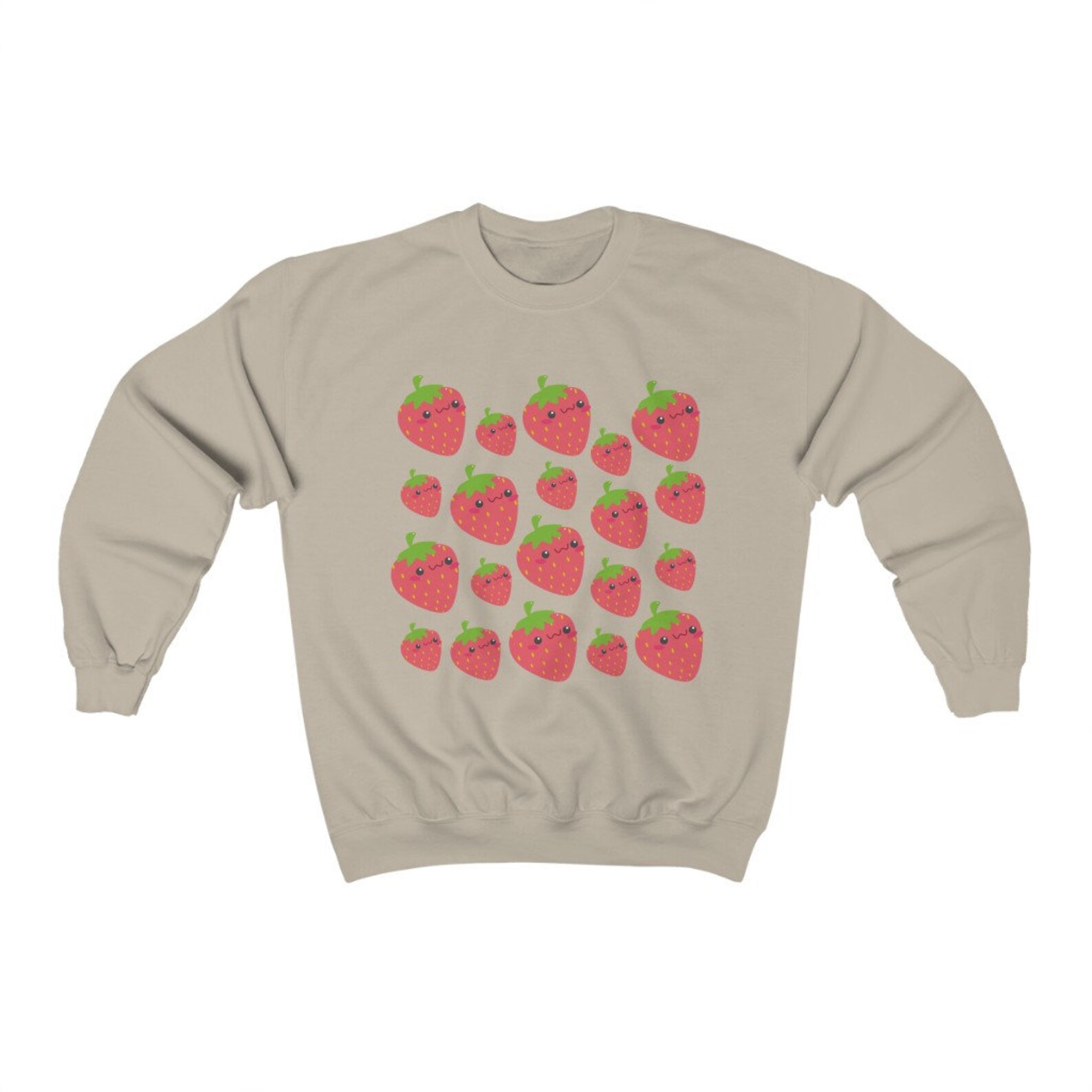 Kawaii Strawberry Sweatshirt Aesthetic Clothes Indie Clothes Etsy