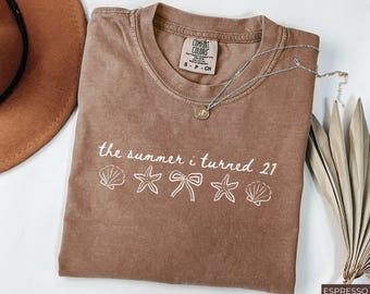21st Birthday Shirt, the Summer I Turned 21 Shirt, 21st Birthday