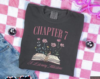 7th Birthday Shirt, Chapter 7 Birthday Girl Shirt, 7 Year Old Girl Gift